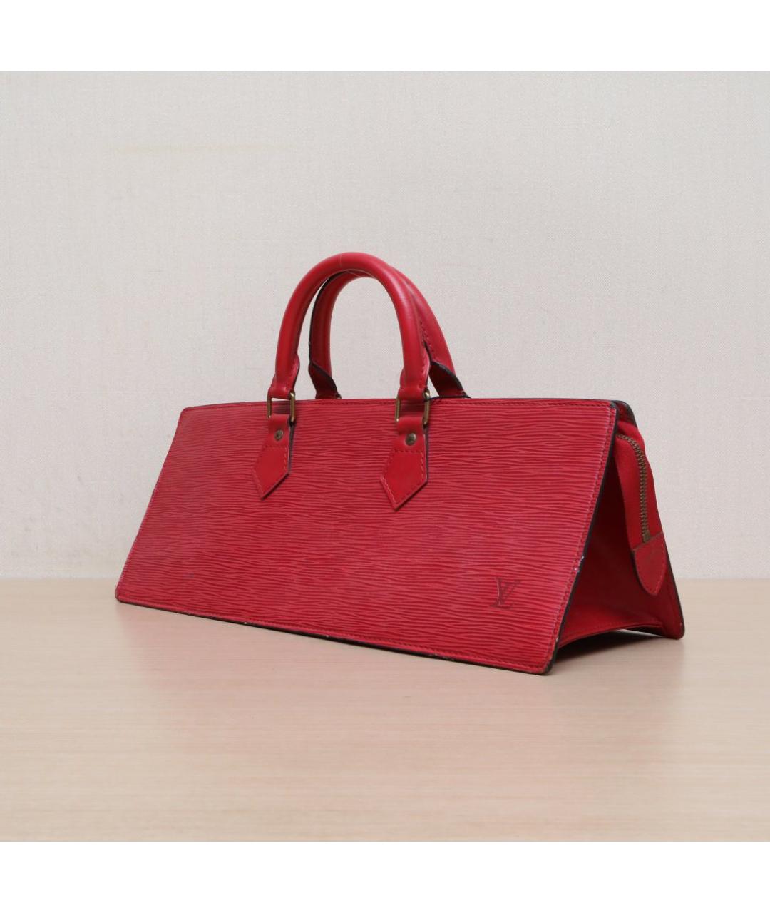 LOUIS VUITTON Красная сумка с короткими ручками, фото 4