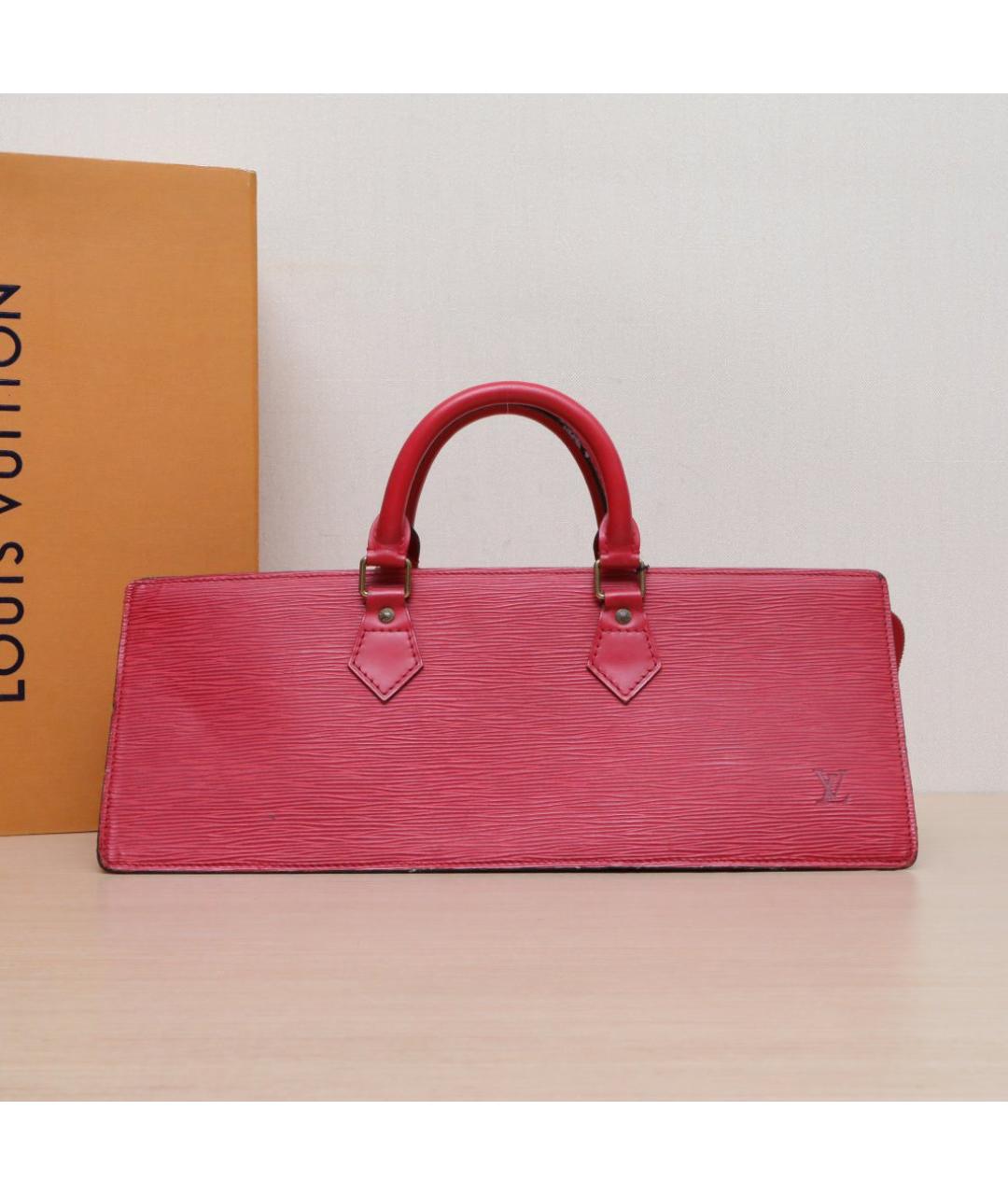 LOUIS VUITTON Красная сумка с короткими ручками, фото 2