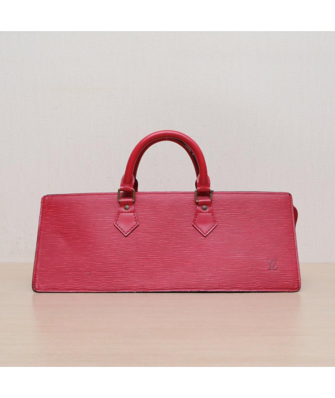LOUIS VUITTON Красная сумка с короткими ручками, фото 3