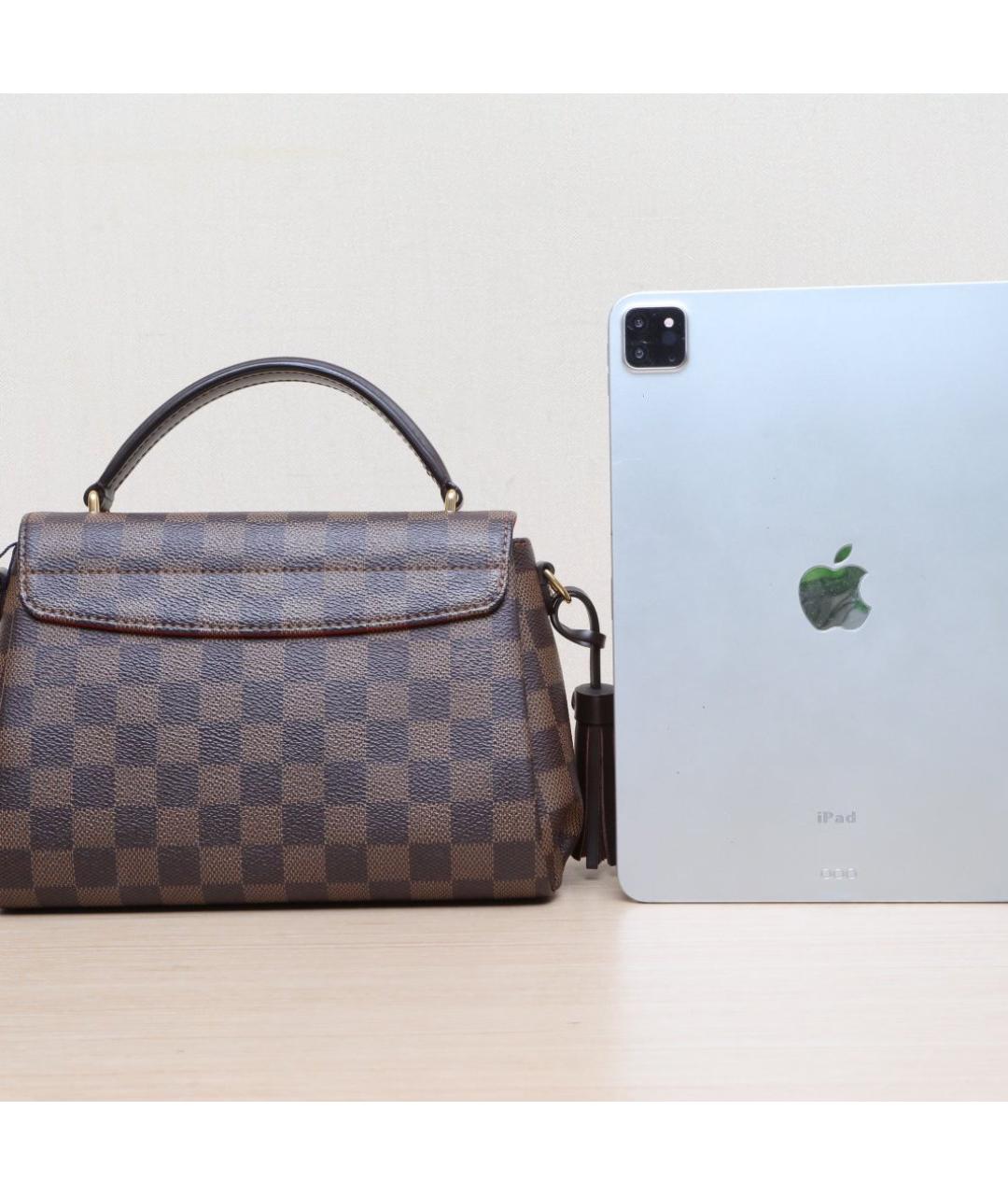 LOUIS VUITTON Коричневая кожаная сумка через плечо, фото 7