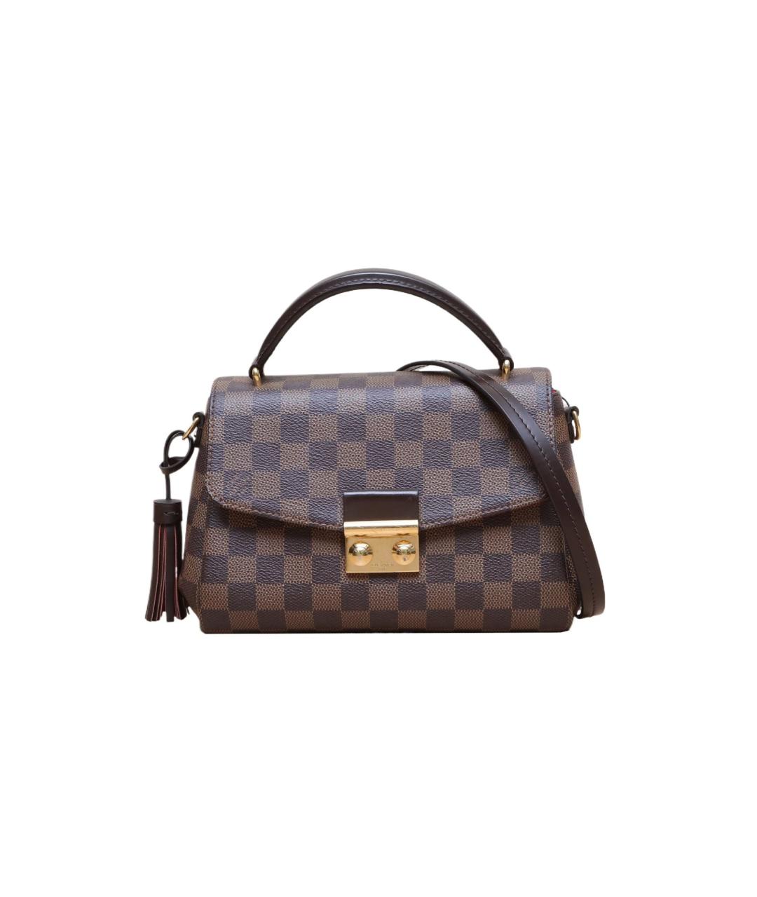 LOUIS VUITTON Коричневая кожаная сумка через плечо, фото 1