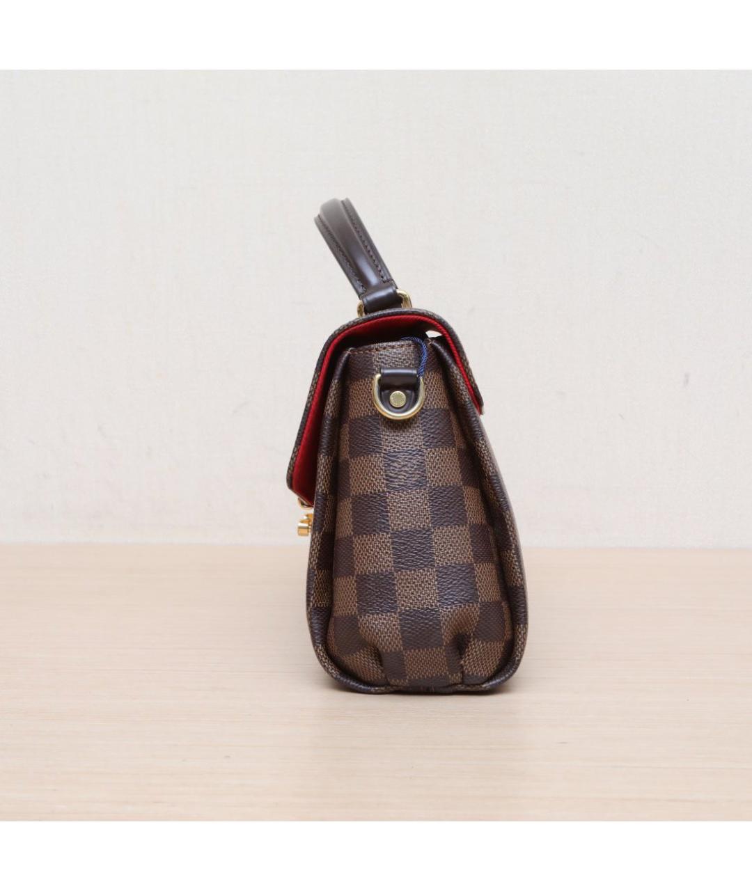 LOUIS VUITTON Коричневая кожаная сумка через плечо, фото 5