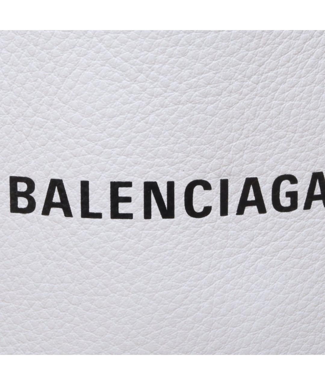 BALENCIAGA Белая кожаная сумка через плечо, фото 8