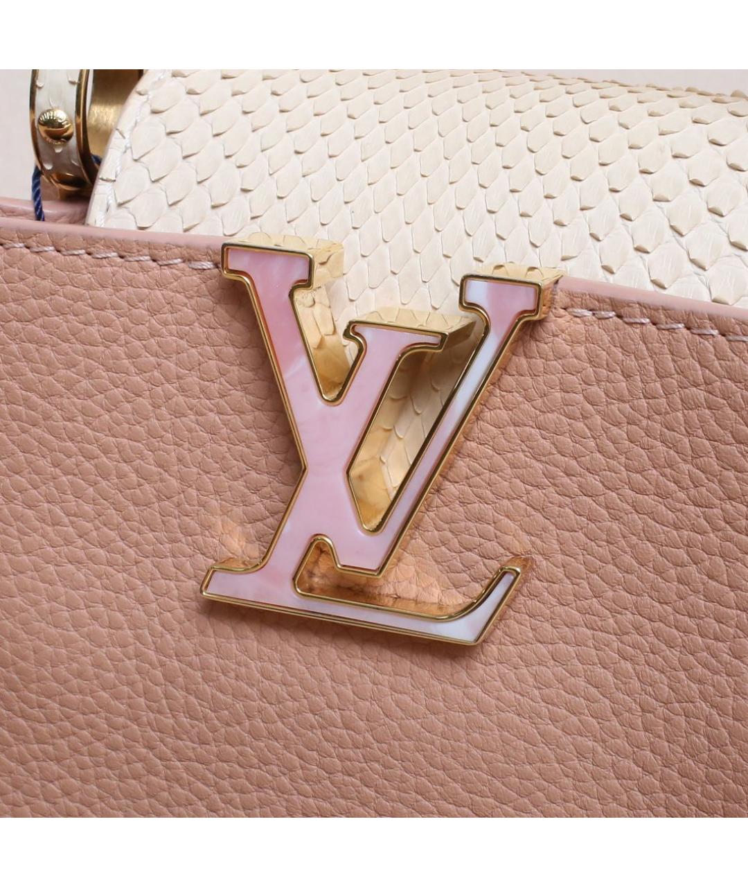 LOUIS VUITTON Розовая кожаная сумка через плечо, фото 8