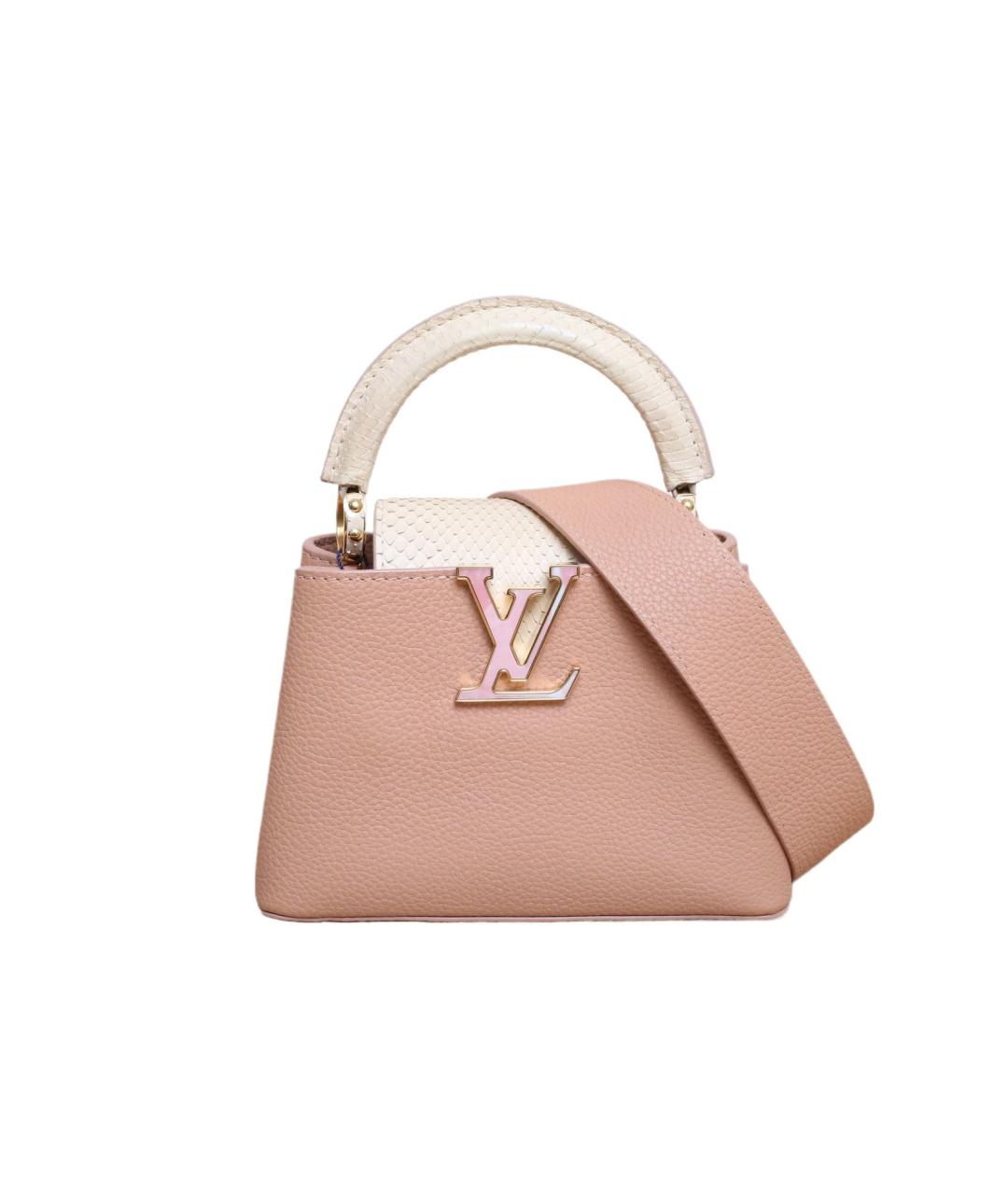 LOUIS VUITTON Розовая кожаная сумка через плечо, фото 1