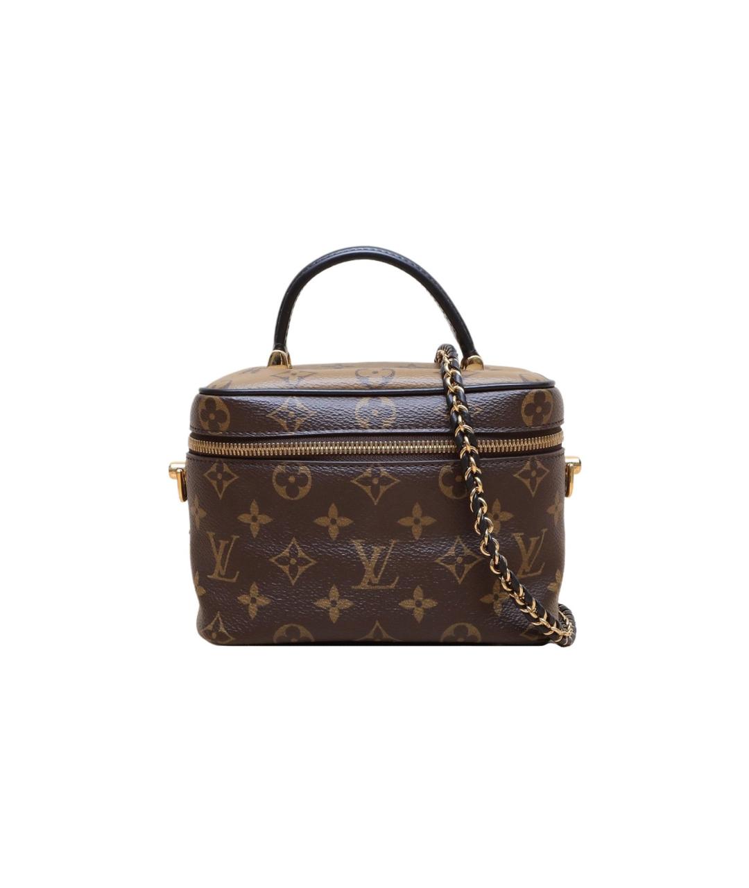 LOUIS VUITTON Коричневая кожаная сумка через плечо, фото 1