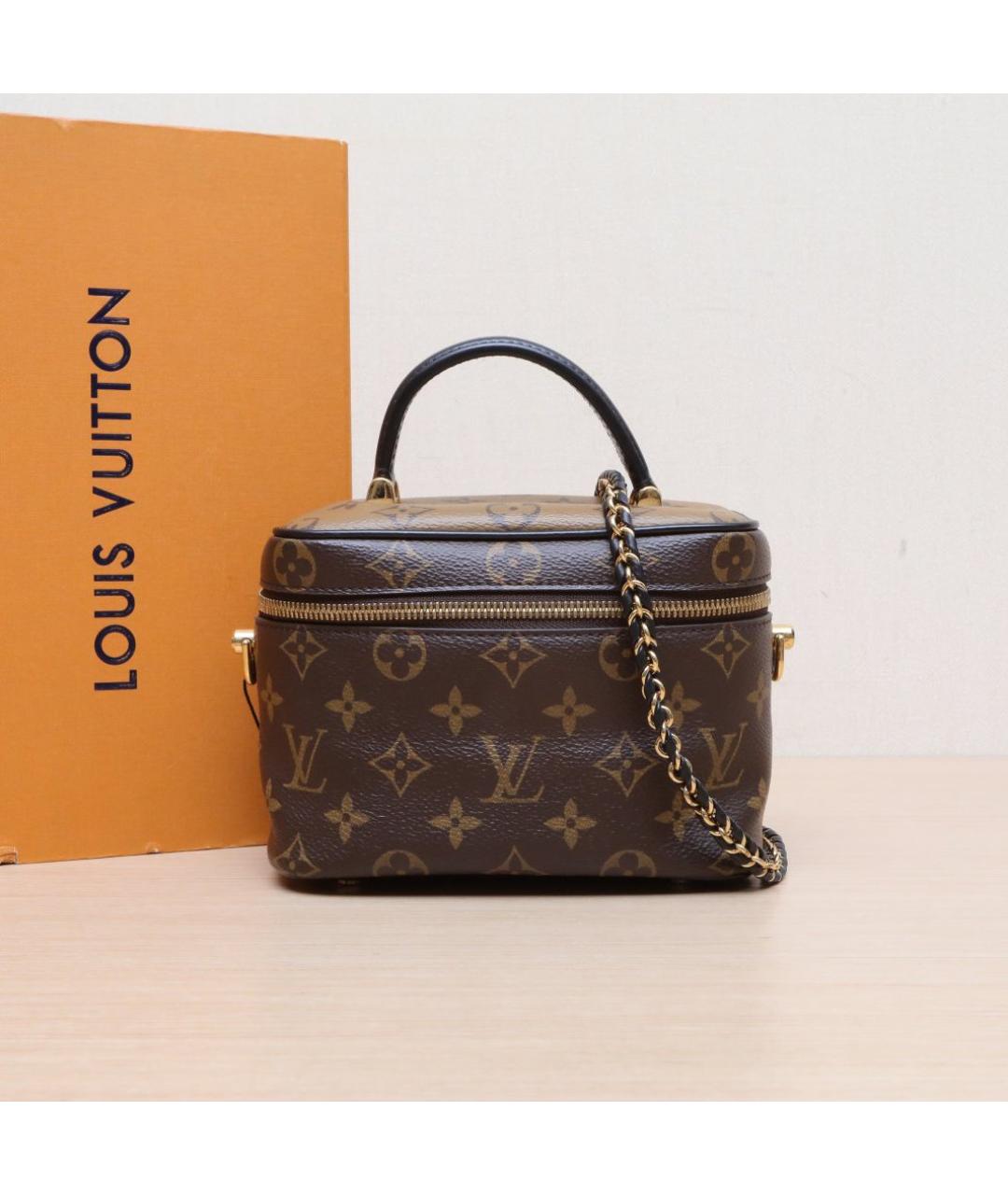 LOUIS VUITTON Коричневая кожаная сумка через плечо, фото 2