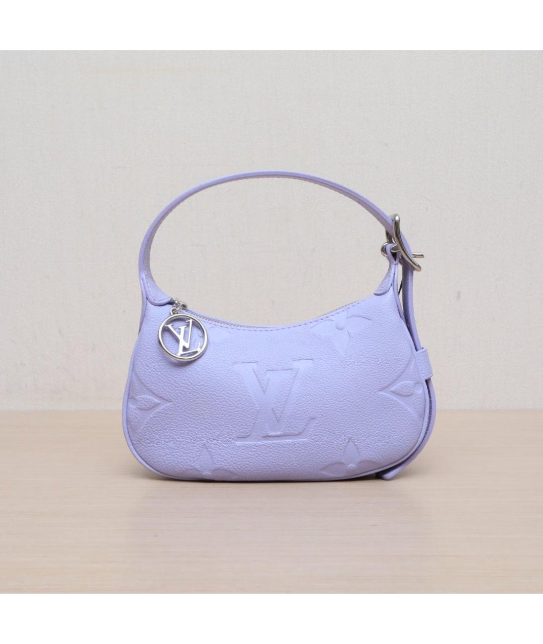 LOUIS VUITTON Фиолетовая кожаная сумка через плечо, фото 3