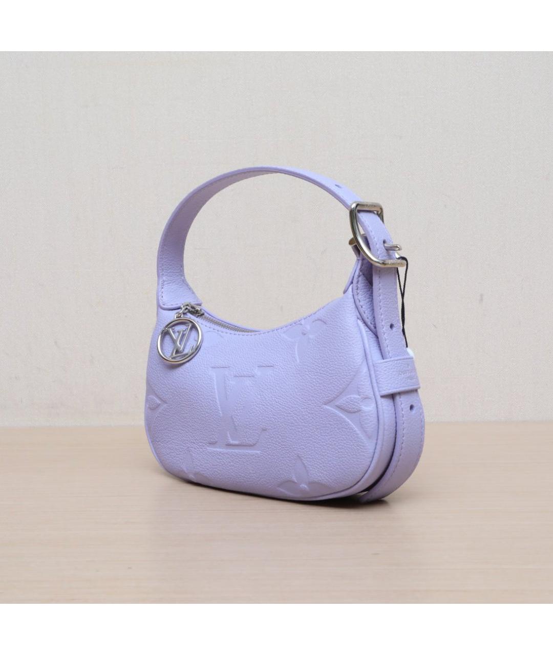 LOUIS VUITTON Фиолетовая кожаная сумка через плечо, фото 4