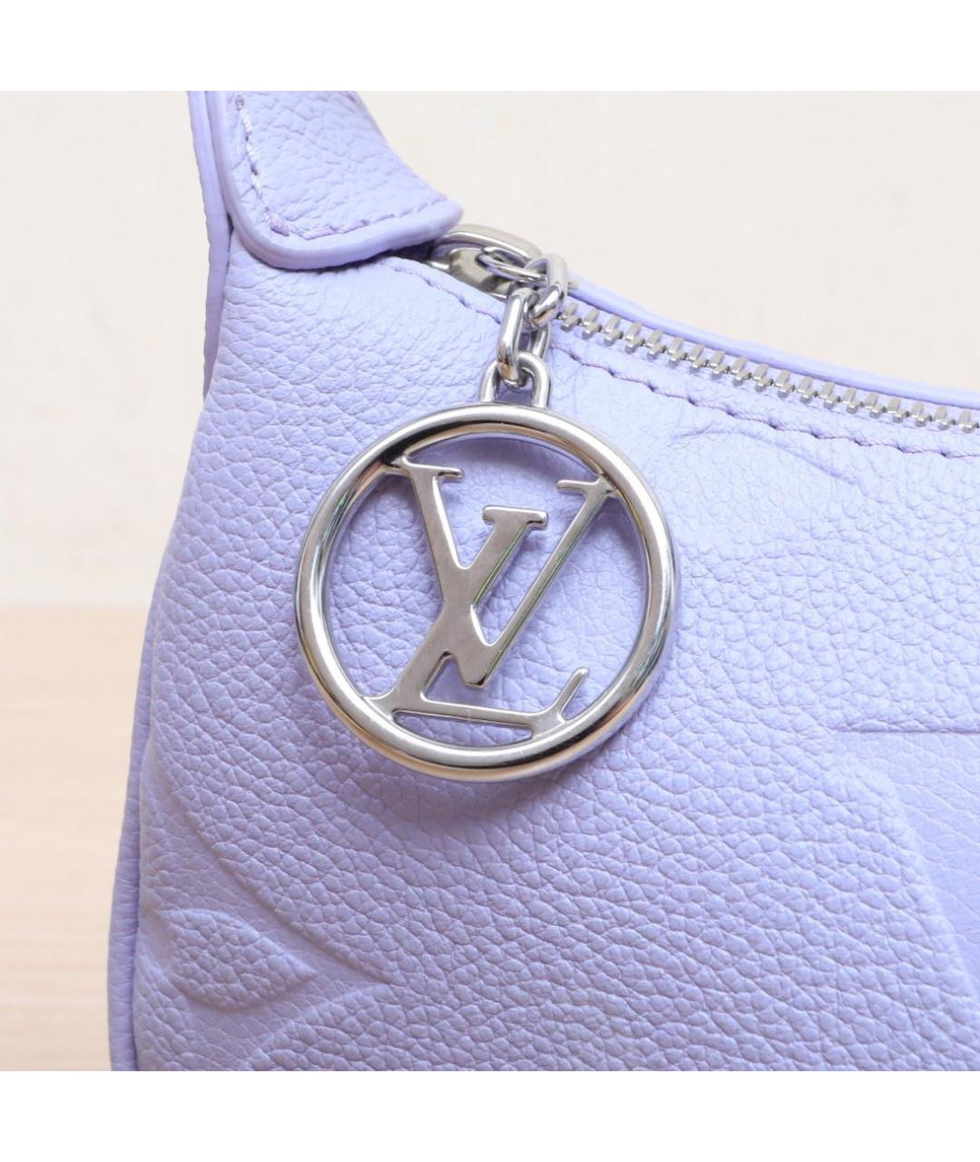 LOUIS VUITTON Фиолетовая кожаная сумка через плечо, фото 8