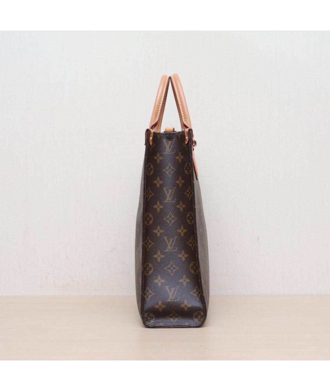 LOUIS VUITTON Коричневая кожаная сумка через плечо, фото 5