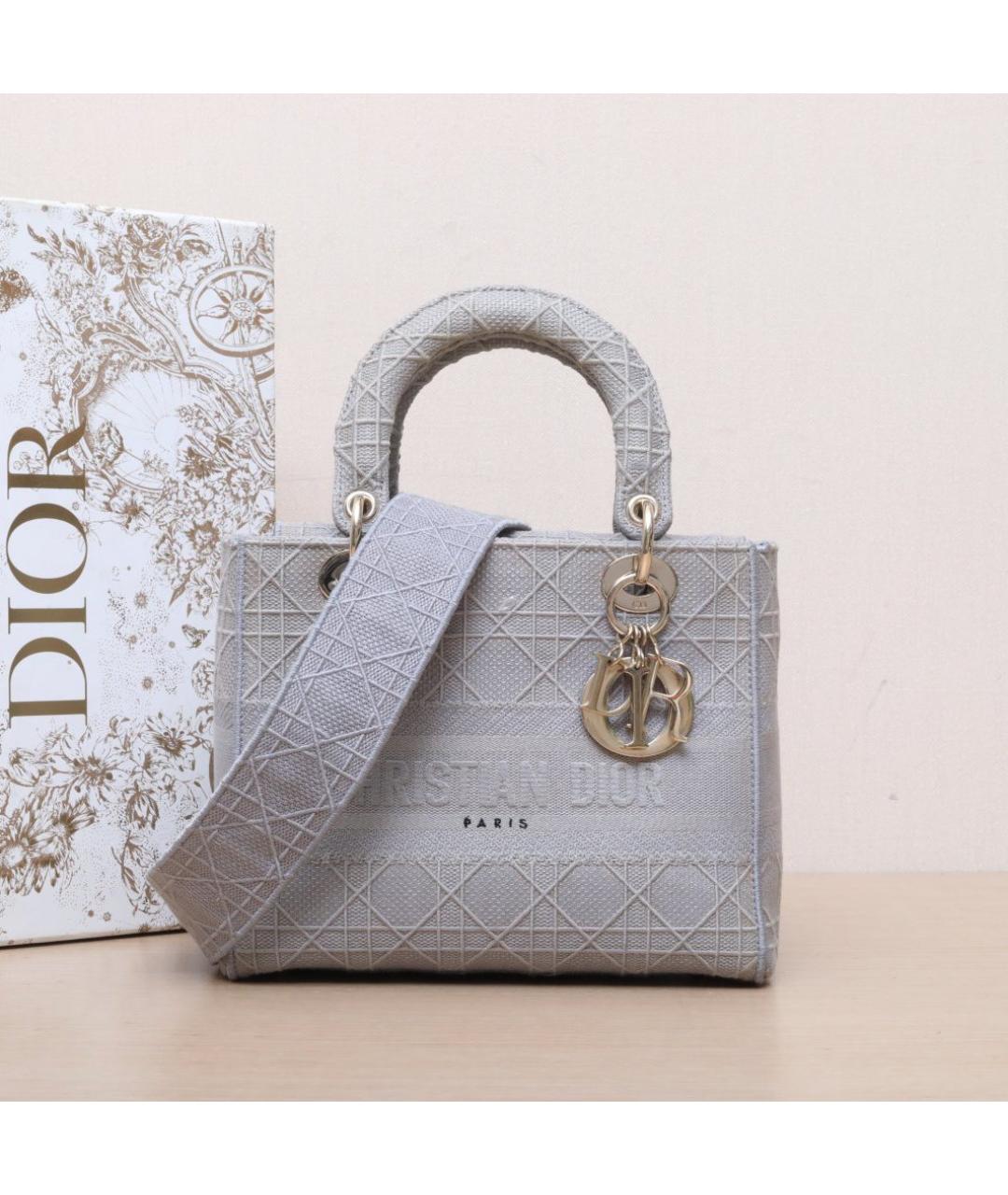 CHRISTIAN DIOR Серая сумка через плечо, фото 2