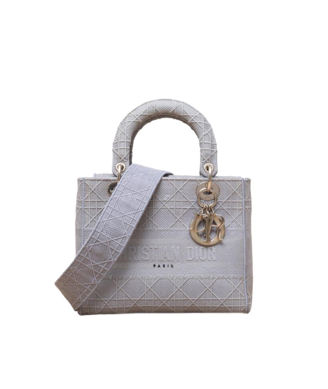 CHRISTIAN DIOR Серая сумка через плечо, фото 1
