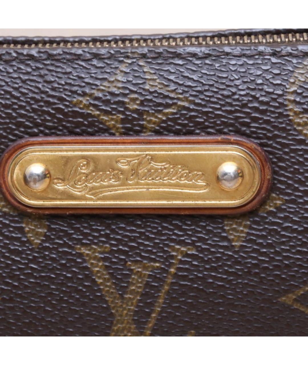 LOUIS VUITTON Коричневая кожаная сумка через плечо, фото 8
