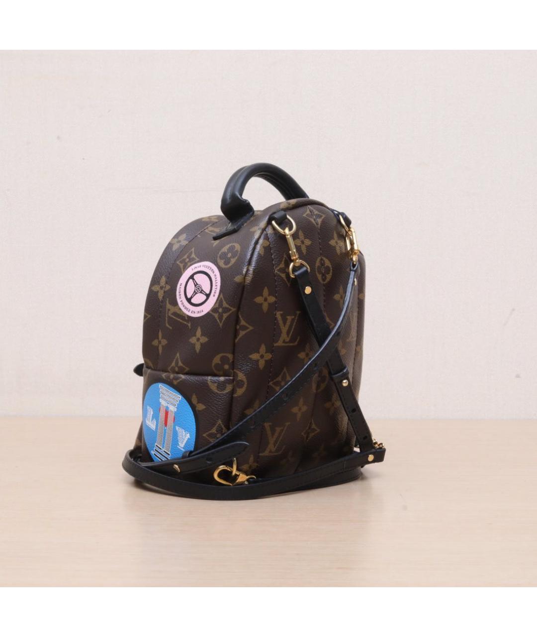 LOUIS VUITTON Коричневый кожаный рюкзак, фото 6