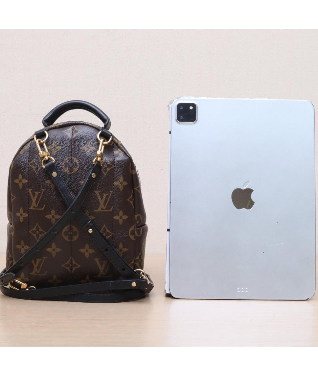 LOUIS VUITTON Коричневый кожаный рюкзак, фото 7