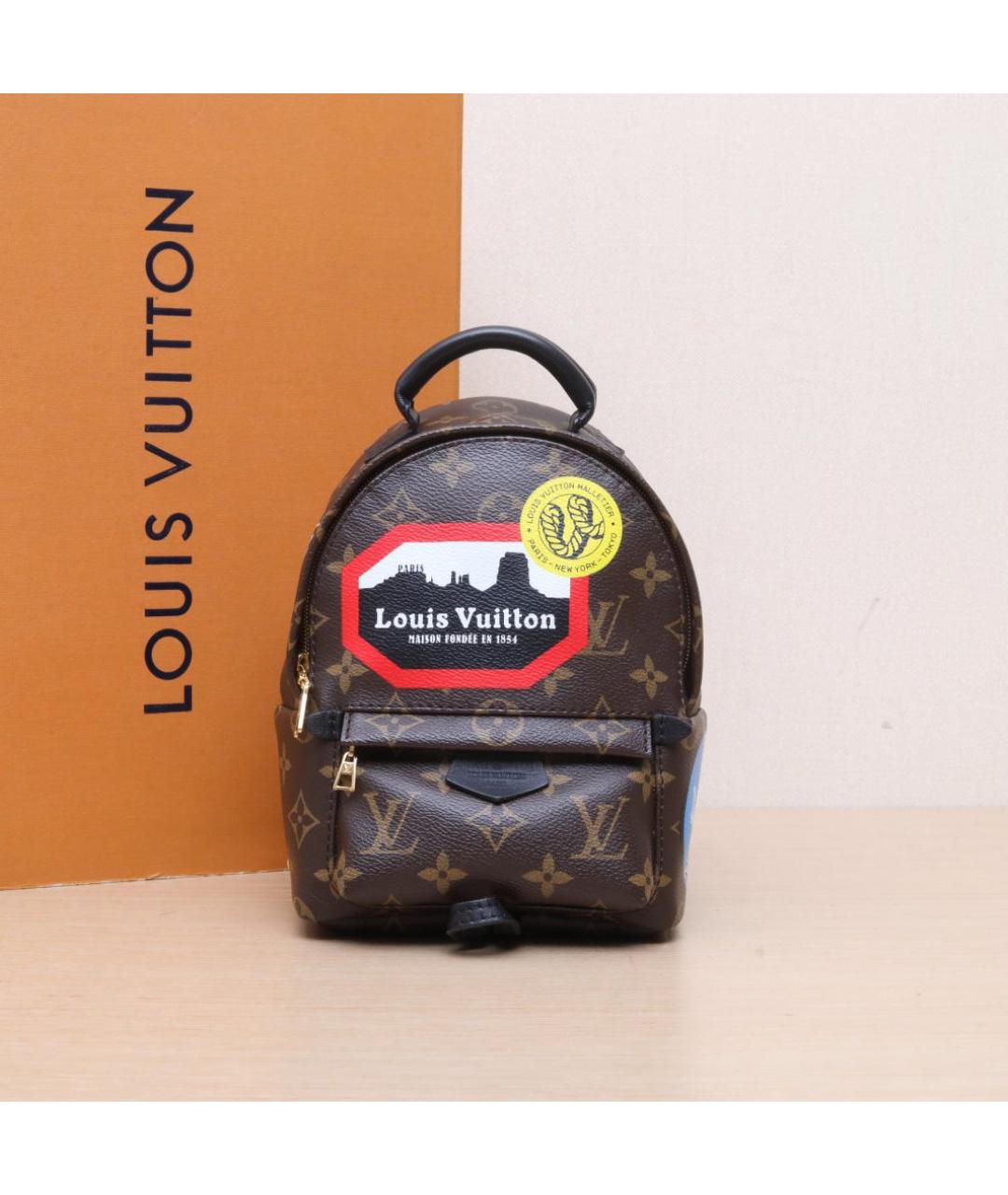 LOUIS VUITTON Коричневый кожаный рюкзак, фото 2