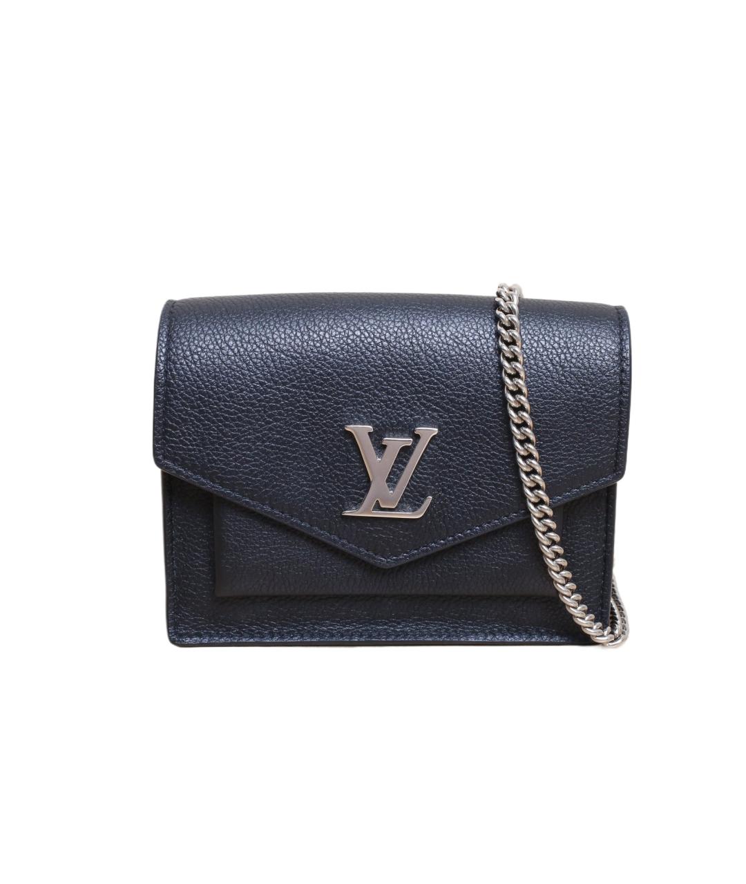 LOUIS VUITTON Черная кожаная сумка через плечо, фото 1