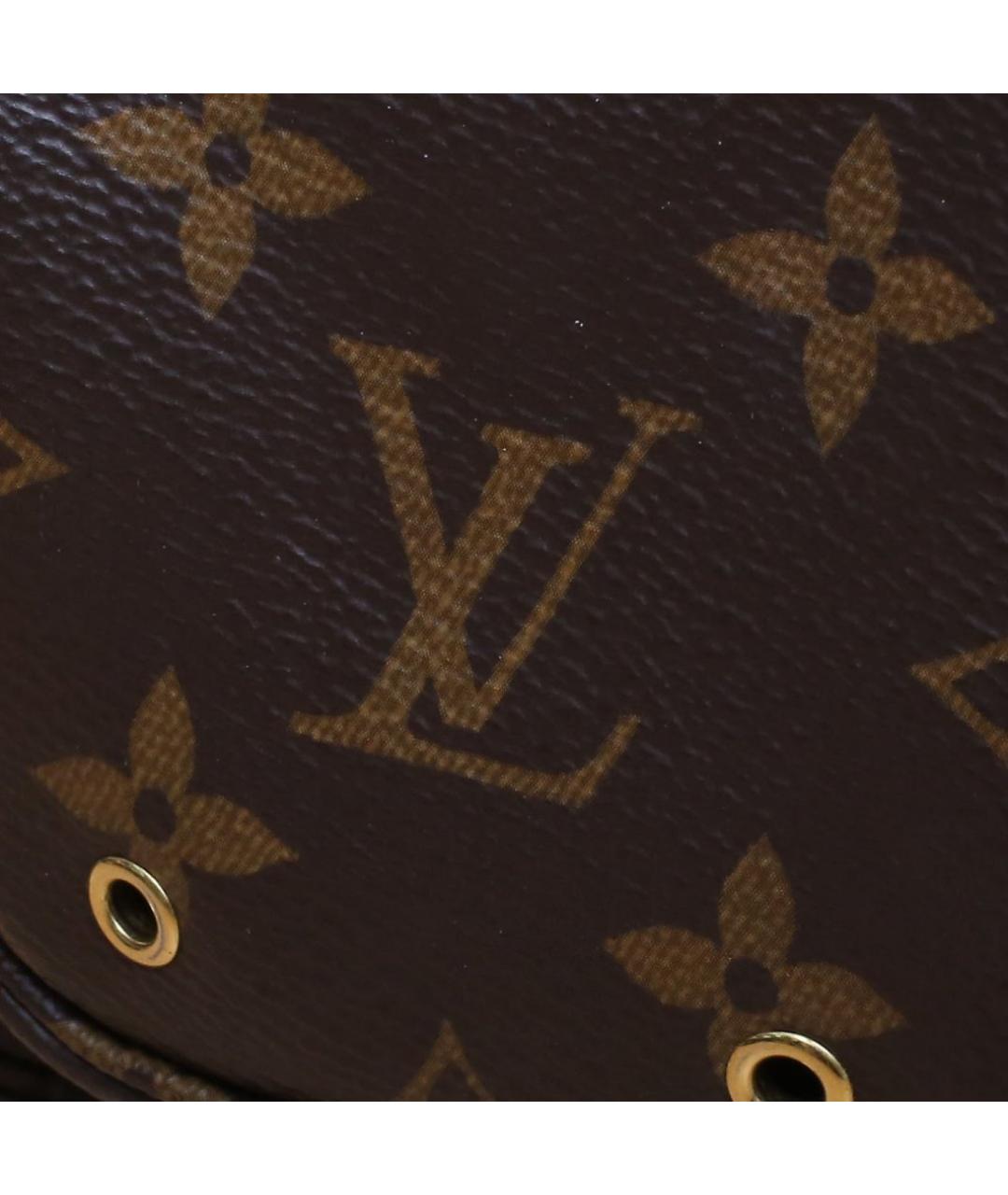 LOUIS VUITTON Коричневая кожаная сумка через плечо, фото 8