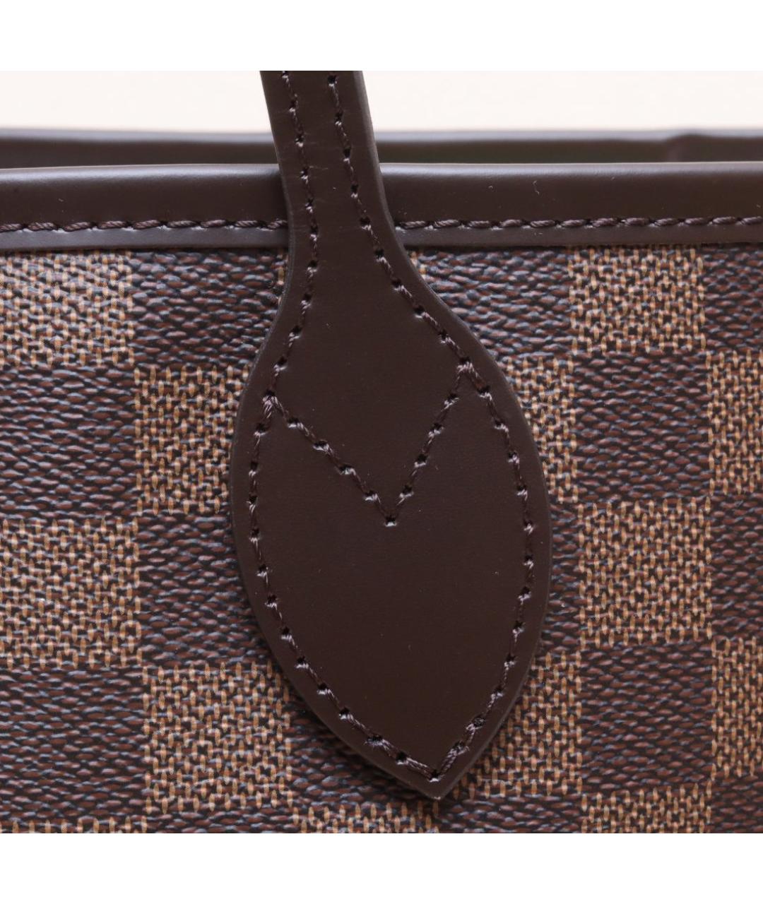 LOUIS VUITTON Коричневая кожаная сумка тоут, фото 8