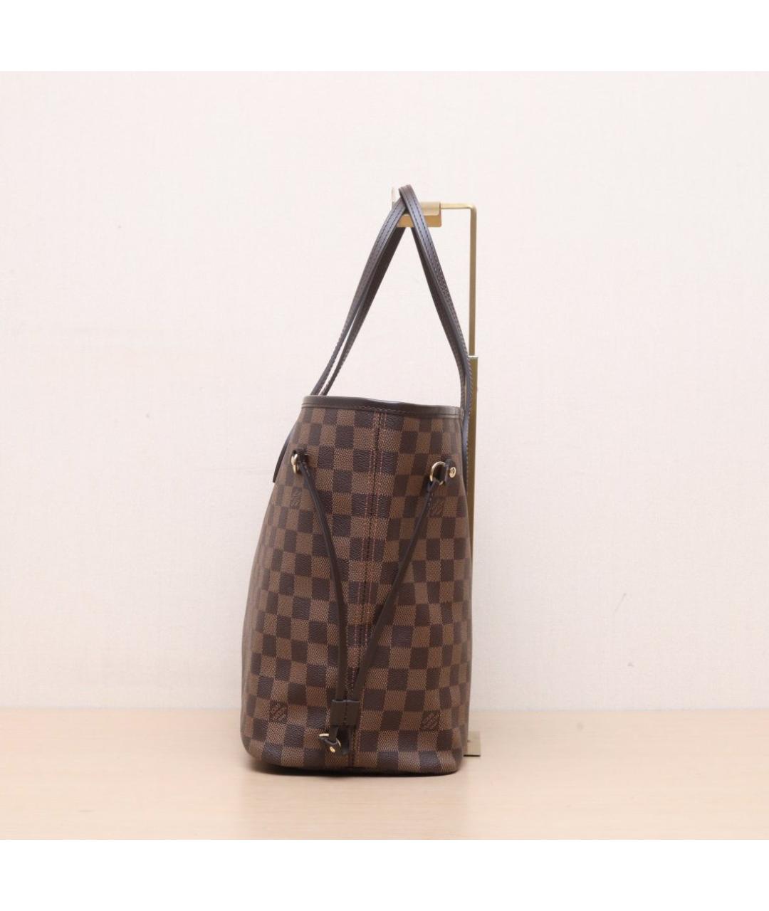 LOUIS VUITTON Коричневая кожаная сумка тоут, фото 5