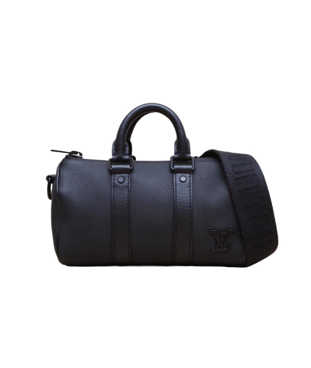 LOUIS VUITTON Черная кожаная сумка через плечо, фото 1