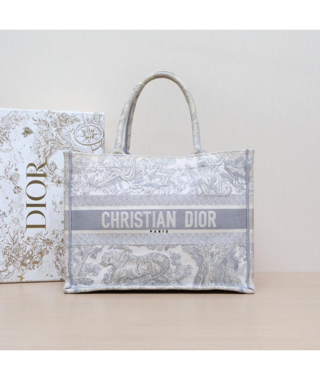 CHRISTIAN DIOR Серая сумка тоут, фото 2