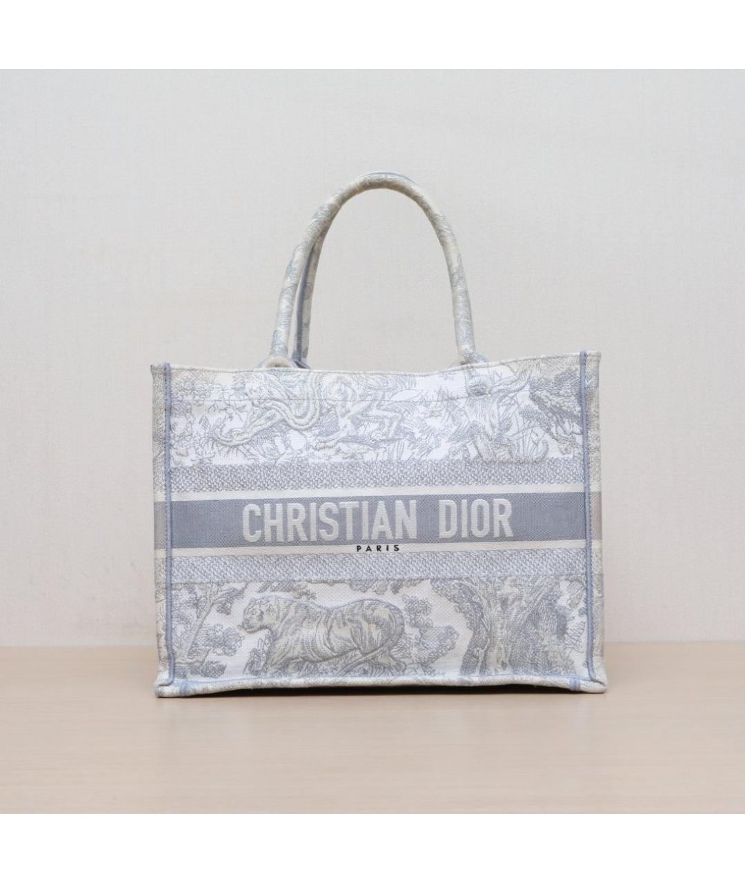 CHRISTIAN DIOR Серая сумка тоут, фото 3