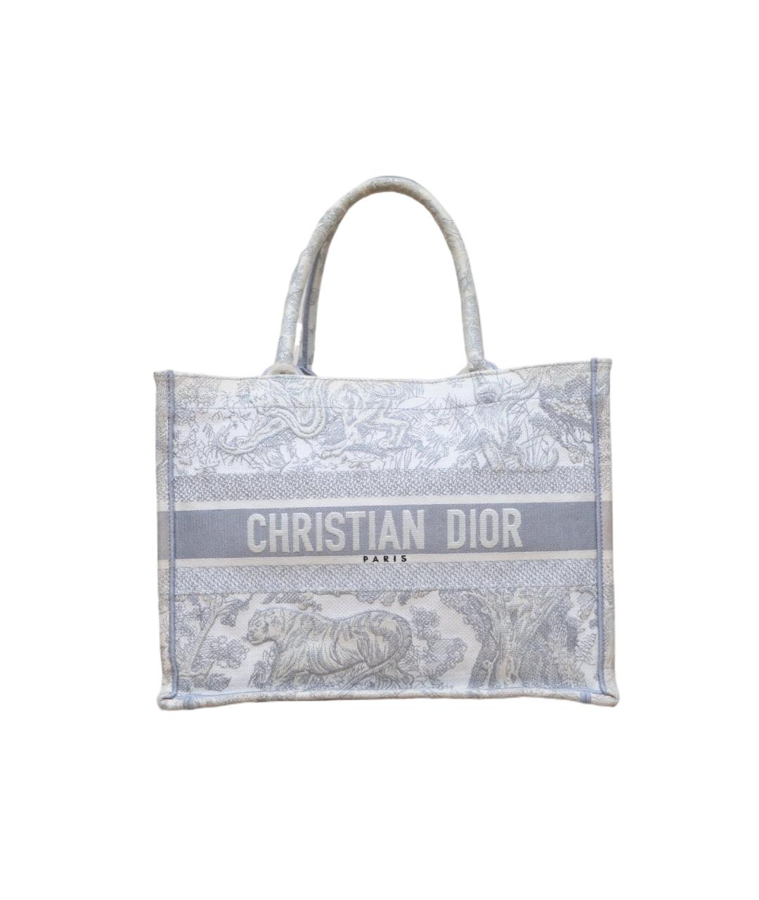 CHRISTIAN DIOR Серая сумка тоут, фото 1