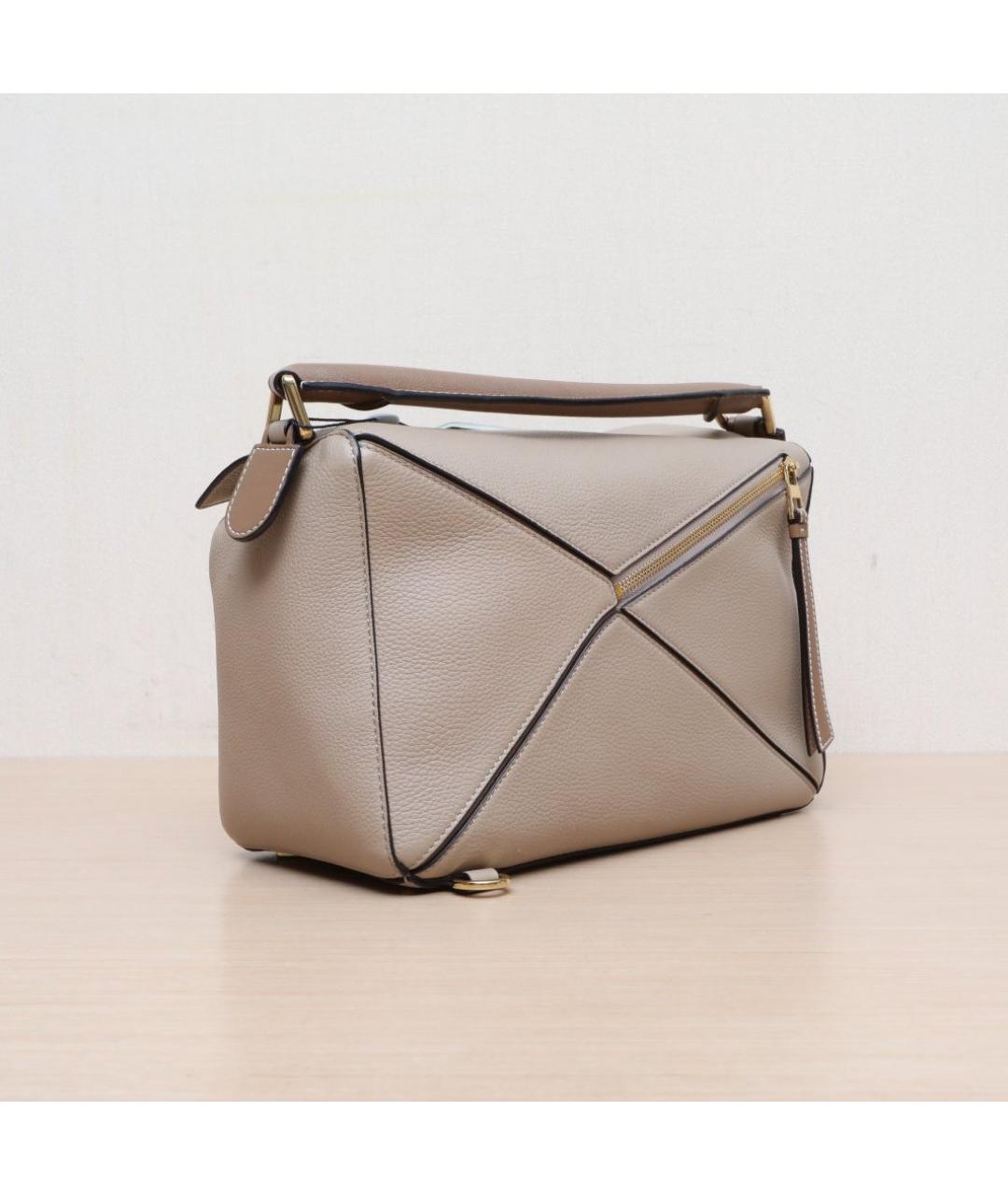 LOEWE Коричневая кожаная сумка через плечо, фото 6