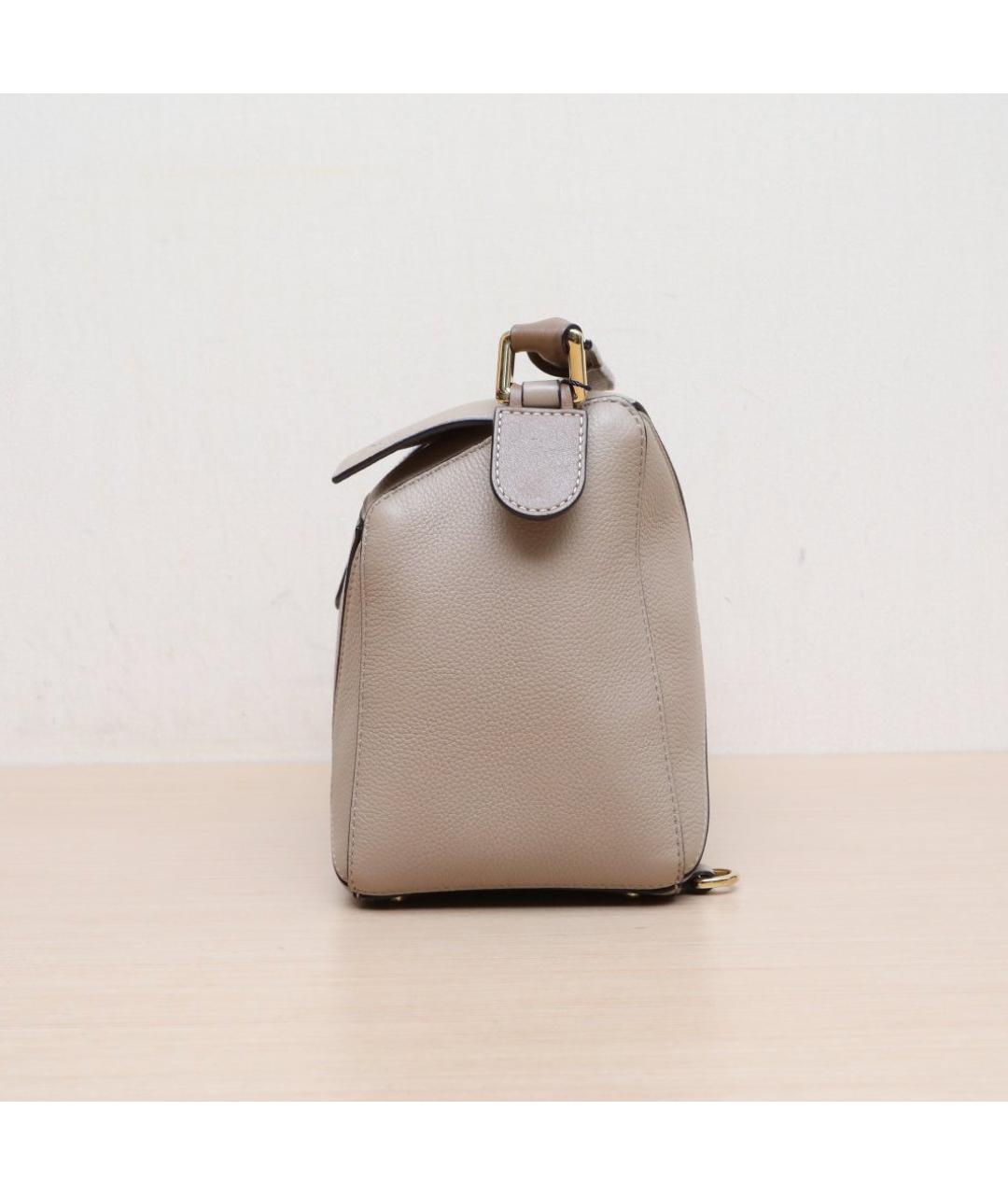 LOEWE Коричневая кожаная сумка через плечо, фото 5