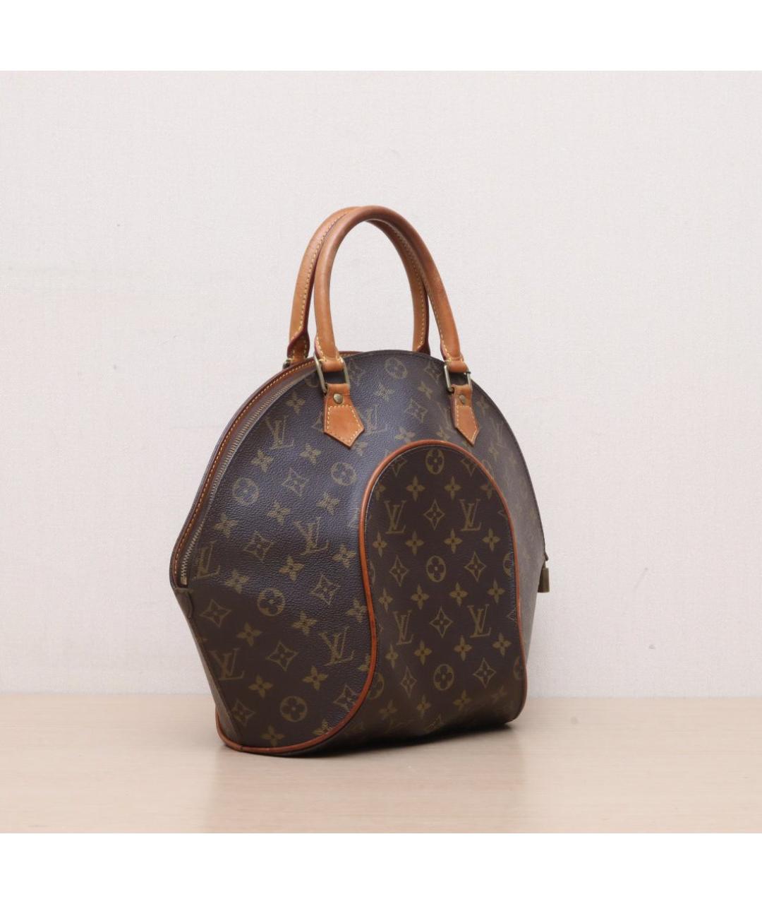 LOUIS VUITTON Коричневая кожаная сумка тоут, фото 6