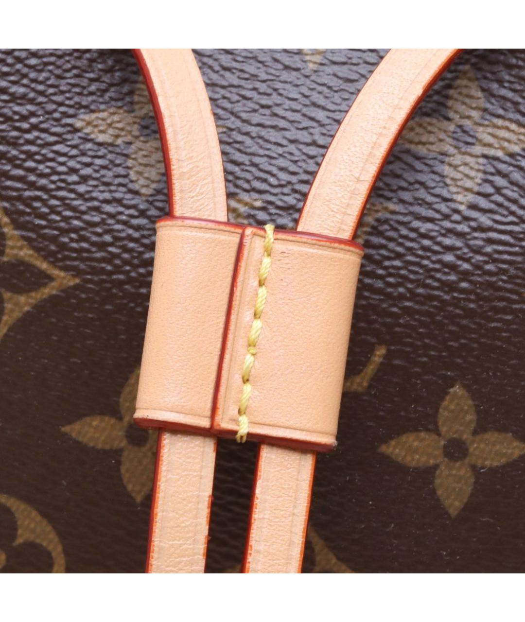 LOUIS VUITTON Коричневая кожаная сумка через плечо, фото 8
