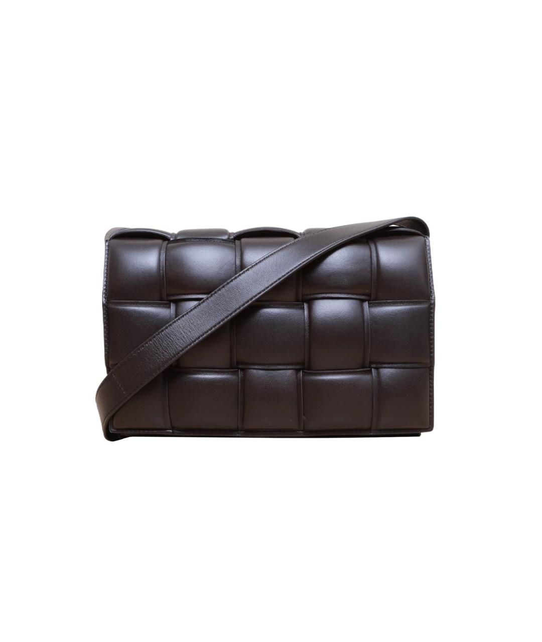 BOTTEGA VENETA Черная кожаная сумка через плечо, фото 1