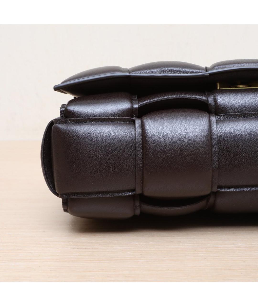 BOTTEGA VENETA Черная кожаная сумка через плечо, фото 9
