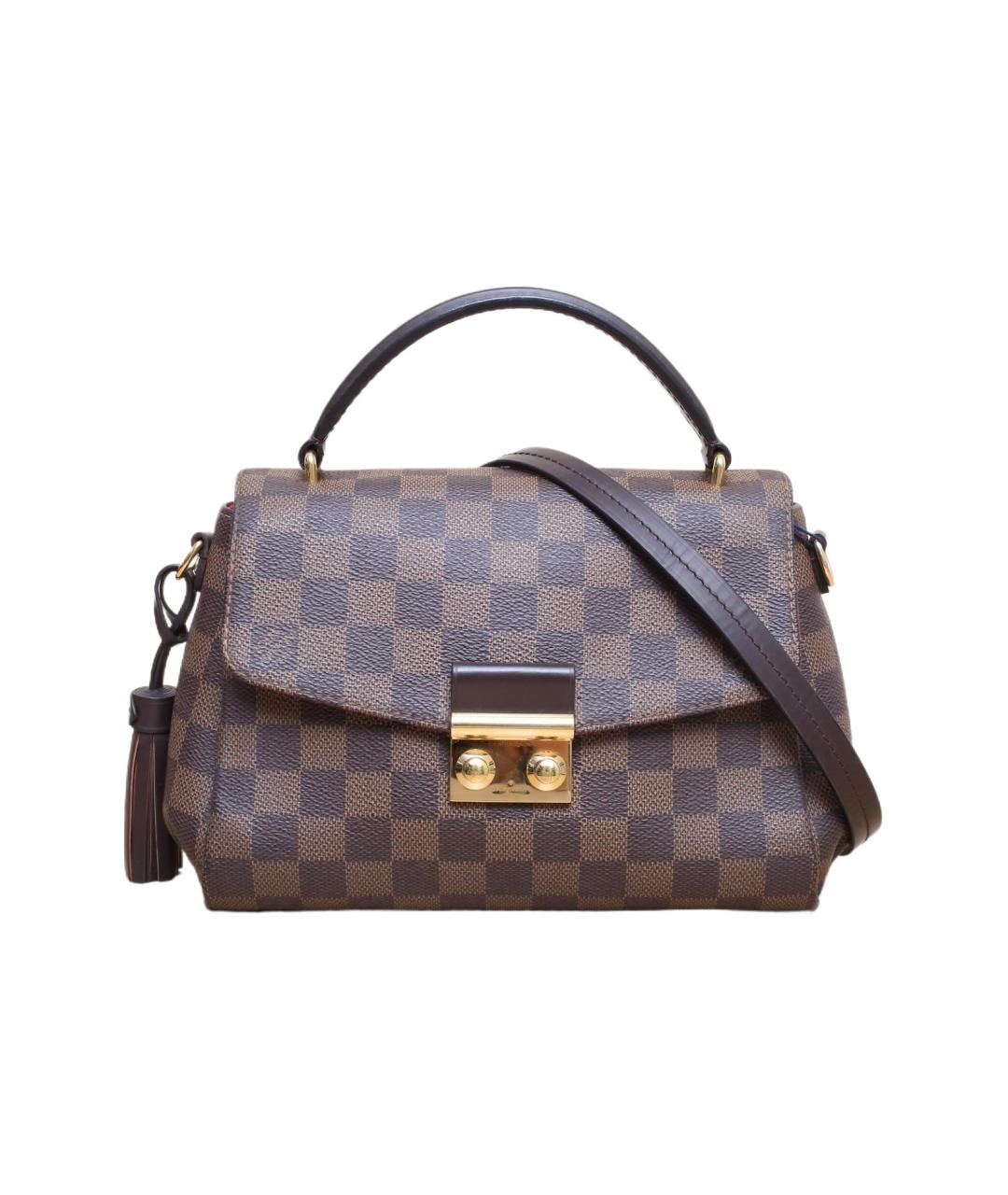 LOUIS VUITTON Коричневая кожаная сумка через плечо, фото 1