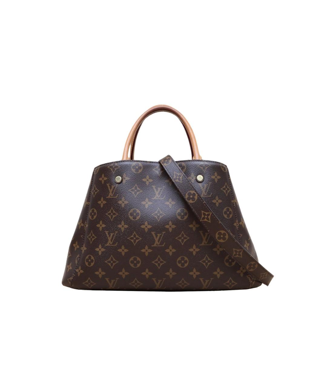 LOUIS VUITTON Коричневая кожаная сумка через плечо, фото 1