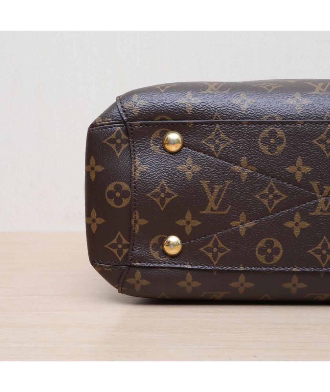 LOUIS VUITTON Коричневая кожаная сумка через плечо, фото 9