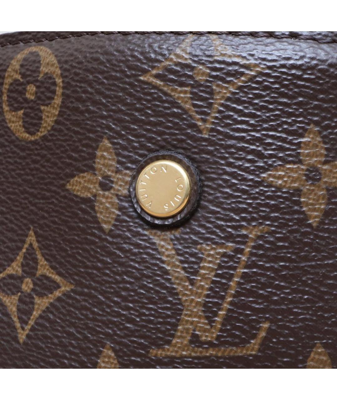 LOUIS VUITTON Коричневая кожаная сумка через плечо, фото 8