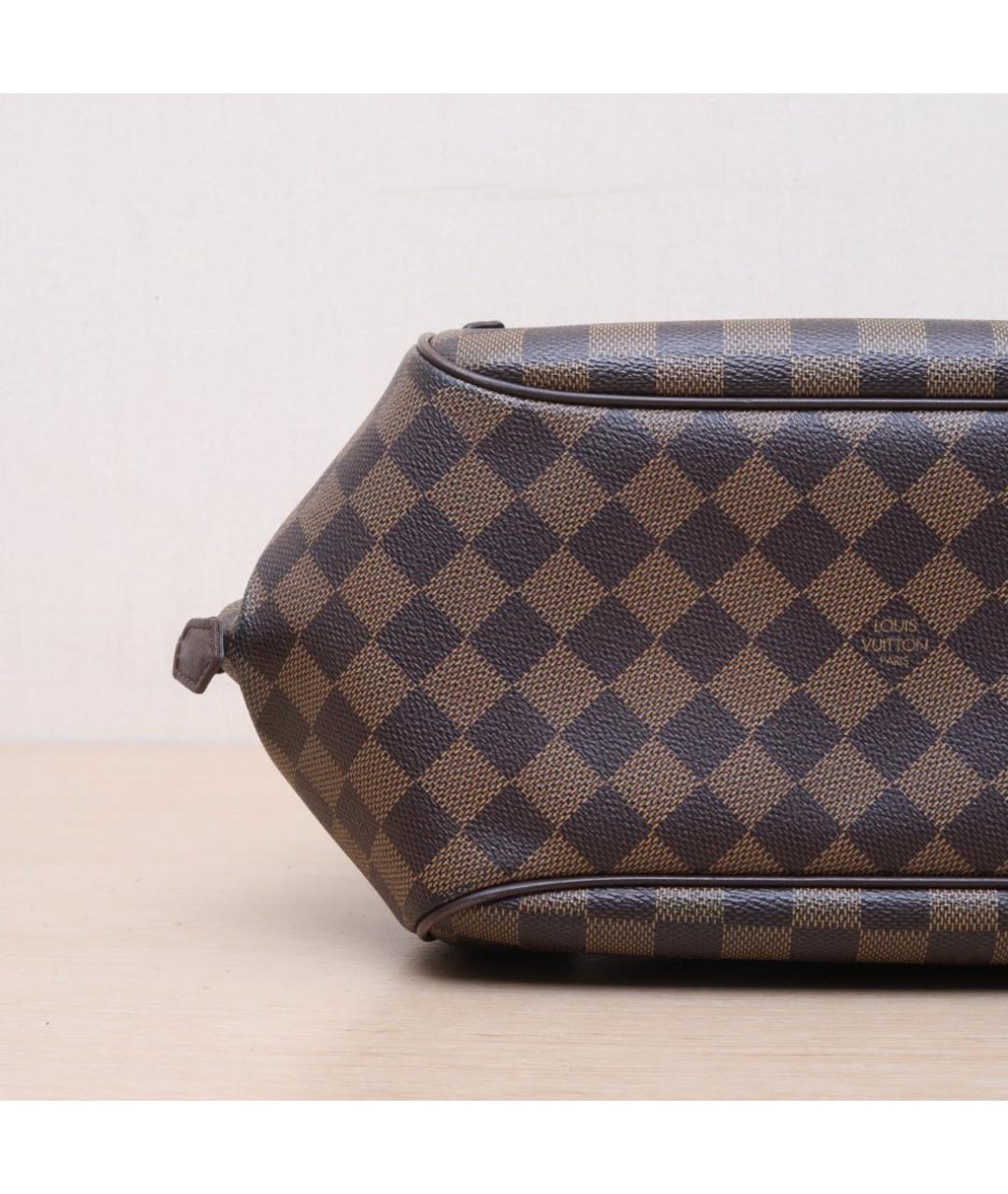 LOUIS VUITTON Коричневая кожаная сумка через плечо, фото 9