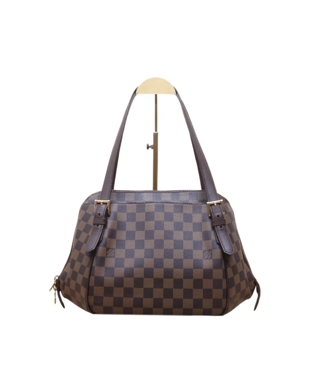 LOUIS VUITTON Коричневая кожаная сумка через плечо, фото 1