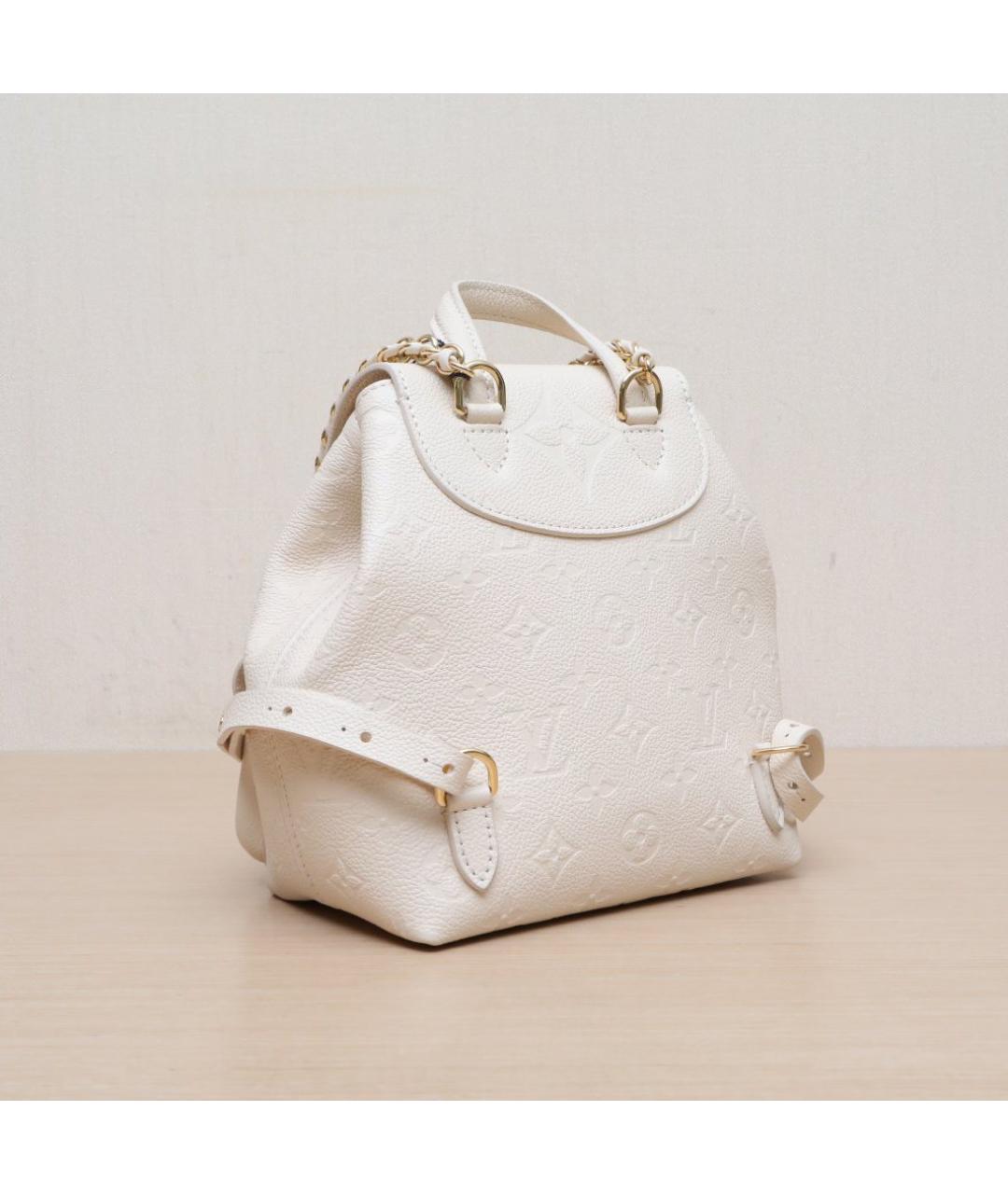LOUIS VUITTON Белый кожаный рюкзак, фото 6