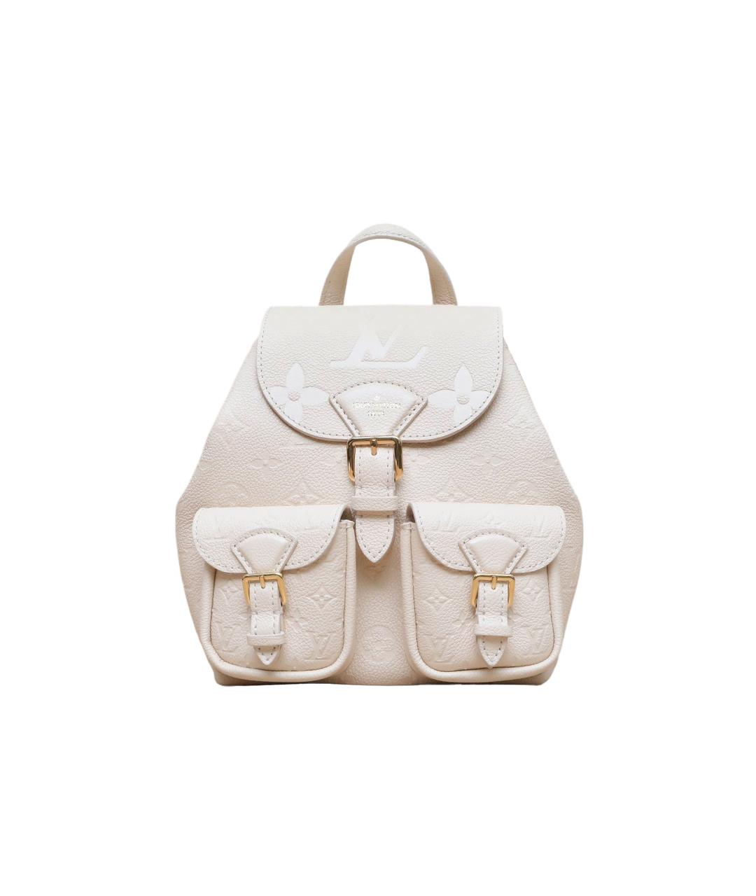 LOUIS VUITTON Белый кожаный рюкзак, фото 1