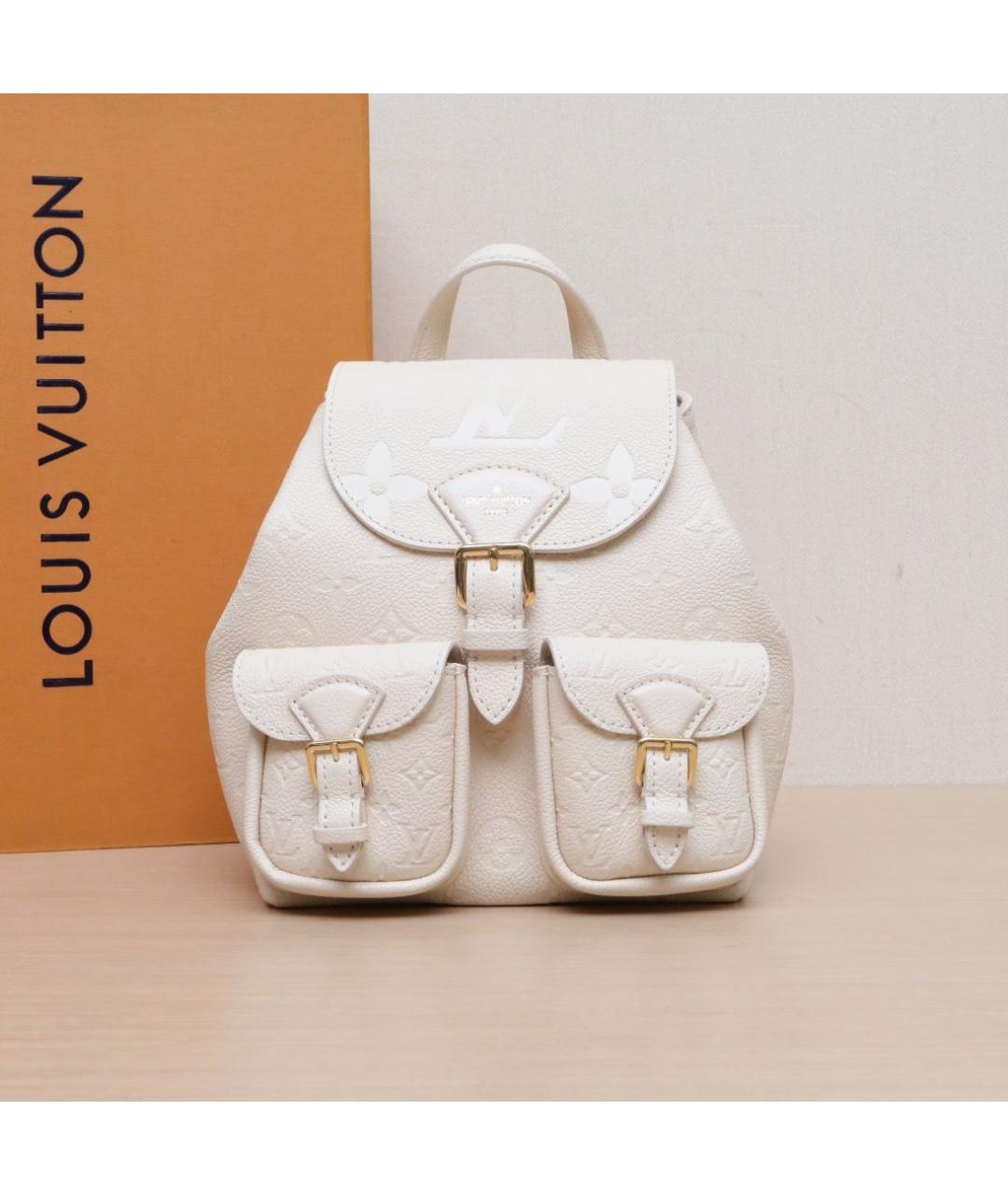 LOUIS VUITTON Белый кожаный рюкзак, фото 2