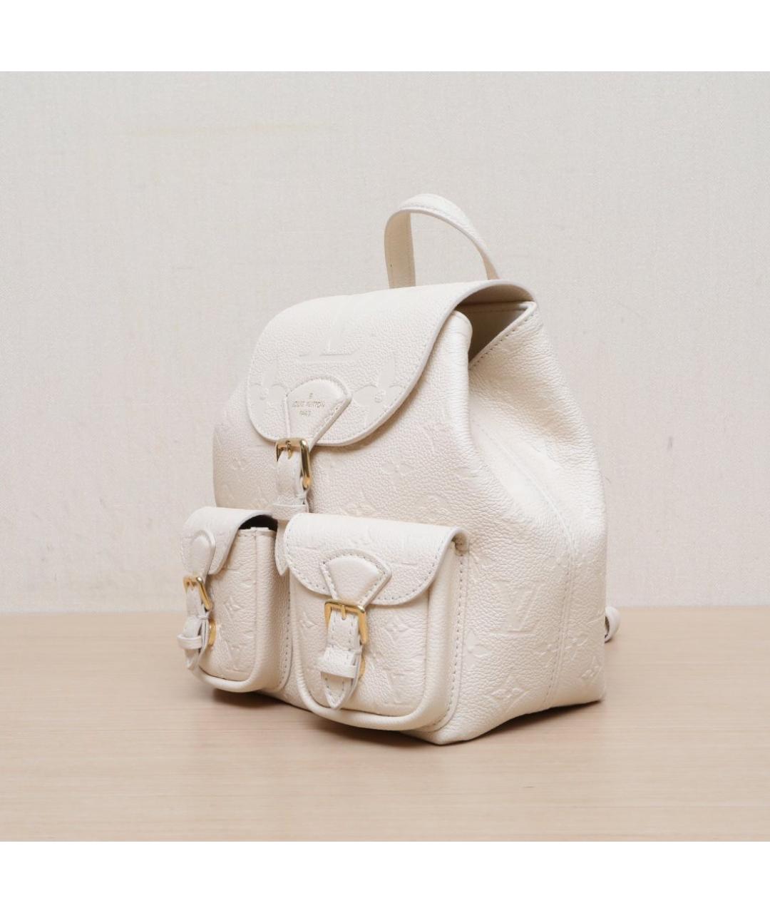 LOUIS VUITTON Белый кожаный рюкзак, фото 4