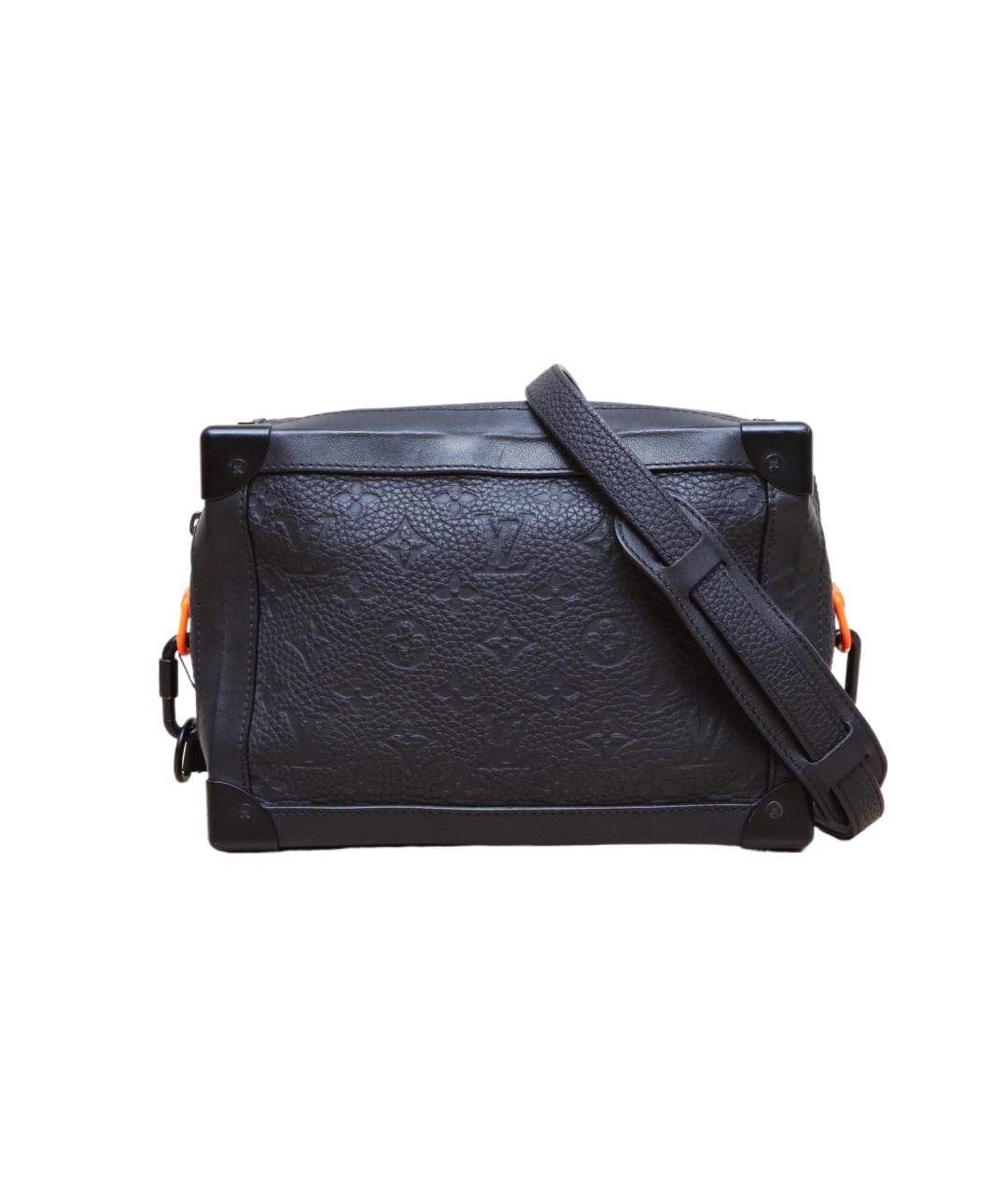 LOUIS VUITTON Черная кожаная сумка через плечо, фото 1