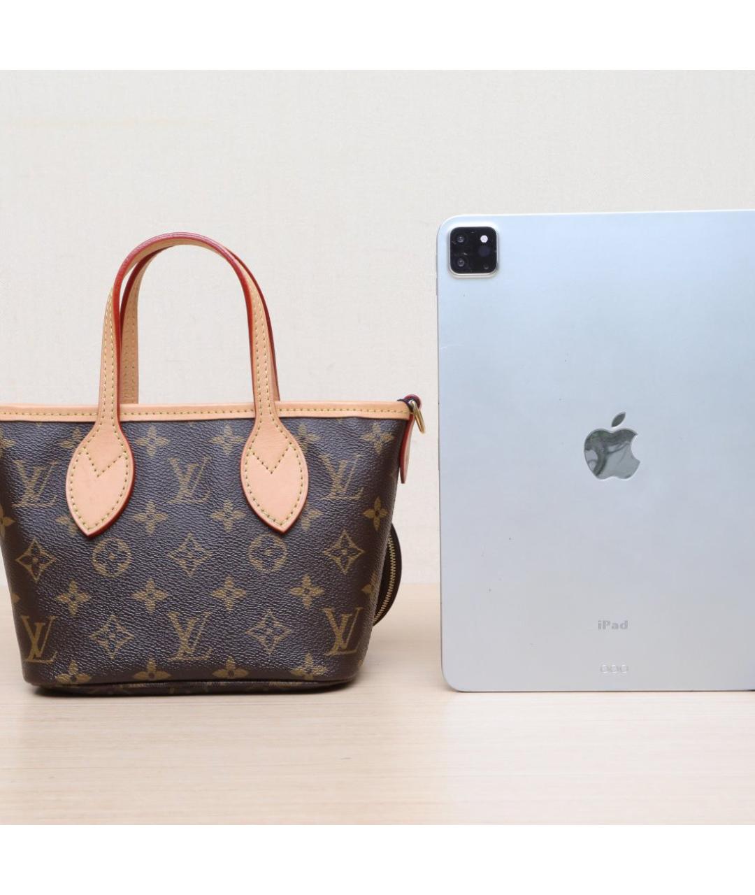 LOUIS VUITTON Коричневая кожаная сумка через плечо, фото 7