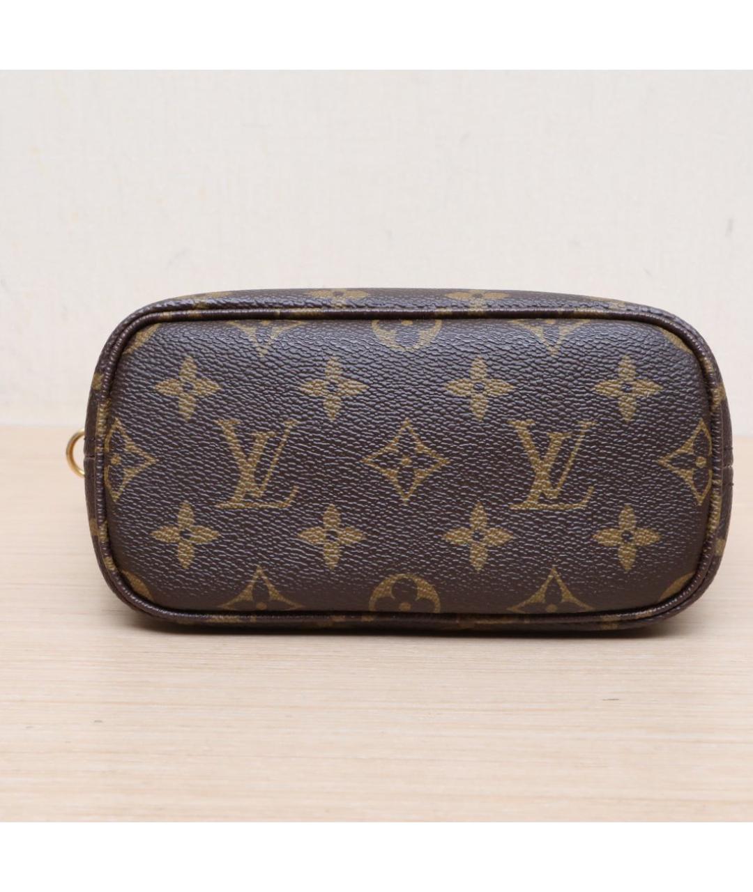 LOUIS VUITTON Коричневая кожаная сумка через плечо, фото 9