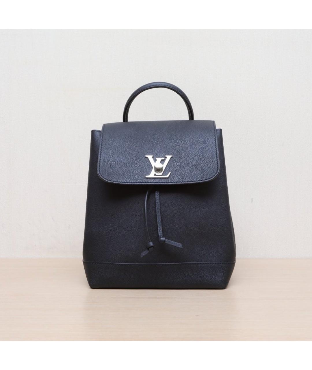 LOUIS VUITTON Черный кожаный рюкзак, фото 3
