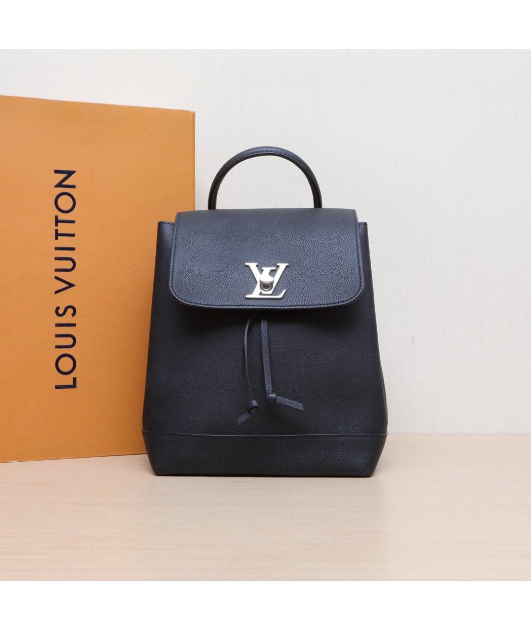 LOUIS VUITTON Черный кожаный рюкзак, фото 2